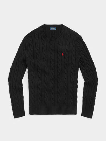 Polo Ralph Lauren Cable-Knit Sweater - Black